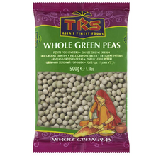 Load image into Gallery viewer, TRS Whole Dried Peas (Green) (500g) - Dookan