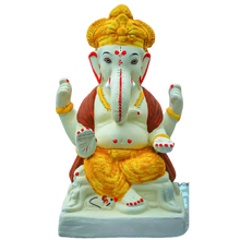 Load image into Gallery viewer, Nakshi Ganesh Idol Eco-Friendly 9inch (1pc)