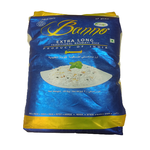 Banno Blue - Extra Long Traditional Basmati Rice (20kg)