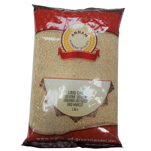Annam Urad Dal Split / Urid Dal Washed - Without Skin (2kg)