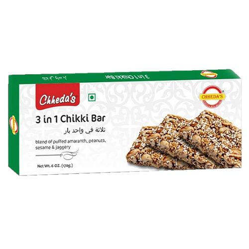 Chheda's 3-in-1 Chikki Bar (170g)