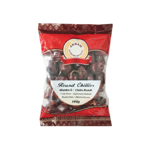 Annam Dried Red Chillies Round (100g)