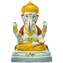Load image into Gallery viewer, Chourang Ganesh Idol Eco-Friendly 9inch (1pc)
