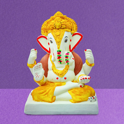 Dagdusheth Ganesh Idol Eco-Friendly 9inch (1pc)