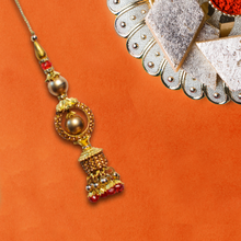 Load image into Gallery viewer, Jhumka Style Lumba Rakhi (1pcs)
