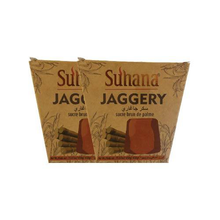 Load image into Gallery viewer, Dookan_Suhana_Sugarcane_Jaggery_Bundle_of_2_x_450g
